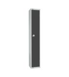 GR677-C Single Door Camlock Locker Graphite Grey