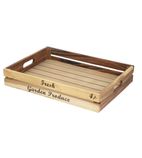 GL067 Rustic Wooden Fruit and Veg Crate Large