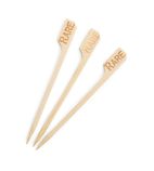 Image of GE895 Biodegradable Bamboo Steak Markers Rare (Pack of 100)