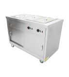 HOT12BM 1200mm Wide Mobile Hot Cupboard With Bain Marie Top