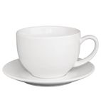Café GK077 Cappuccino Cups White 340ml (Pack of 12)