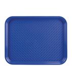 DP215 Polypropylene Fast Food Tray Blue Small 345mm