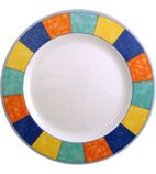 New Horizons M841 Chequered Border Classic Plates 230mm (Pack of 24)