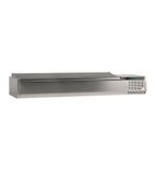 GVC33-180 S/S 8 x 1/4GN Refrigerated Countertop Food Prep Topping Unit