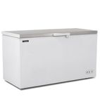 Image of CF550SS 550 Ltr White Chest Freezer With Stainless Steel Lid