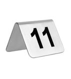 U047 Stainless Steel Table Numbers 11-20 (Pack of 10)