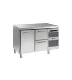 GASTRO K 1407 CSG A DL/2D L2 Heavy Duty 345 Ltr 1 Door / 2 Drawer Stainless Steel Refrigerated Prep Counter