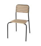 Santorini FU537 Wood Effect Outdoor Chairs (Pack of 4)