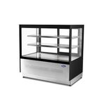 WDF097F 904mm Wide Flat Glass Patisserie Serve Over Counter Display Fridge