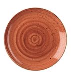 DK538 Round Coupe Plates Spiced Orange 165mm (Pack of 12)