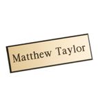 A884 Name Badges - Gold