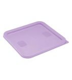 HY426 Polyethylene Square Food Measuring Container Lid Purple Medium