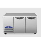 Image of Opal HO2U-SS Heavy Duty 545 Ltr 2 Door Stainless Steel Refrigerated Prep Counter