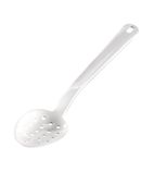 DR197 Exoglass Perforated Serving Spoon White 13"