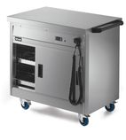 Panther P6P2 980mm Wide Mobile Hot Cupboard With Plain Top