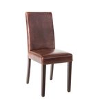 GR369 Faux Leather Dining Chair Antique Brown (Pack of 2)