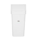 L570 Polypropylene Swing Bin White 50Ltr
