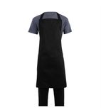 Image of B887 Bib Apron Black