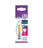 Filament LED Candle BC Warm White Light Bulb 4/40w