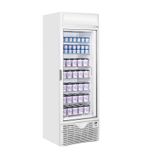 Image of EX360NST 403 Ltr Upright Single Glass Door White Display Freezer