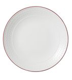 VV2684 Bead Maroon Band Coupe Plates 285mm (Pack of 6)