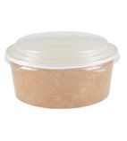 Image of FA373 Recyclable Kraft Salad Pots With Lid Small 700ml / 24oz (Pack of 150)