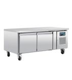 U-Series DA462 127 Ltr 2 Door Stainless Steel Refrigerated Chef Base