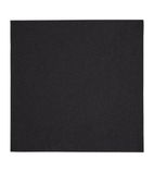 FE257 Dinner Napkin Black 40x40cm 3ply 1/4 Fold (Pack of 1000)