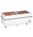 900CHVWH 839 Ltr White Island Display Chest Freezer With Glass Lid