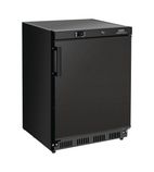 FB046 150 Ltr Undercounter Single Door Black Fridge