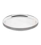 J828 Stainless Steel Round Service Tray 305mm
