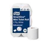SmartOne FA700 Mini Toilet Rolls White T9 2-Ply 111.6m (Pack of 12)