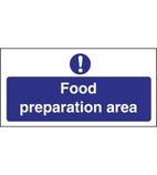 L840 Food Preparation Area Sign