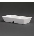 Classic White Twin Dipping Pot 125mm