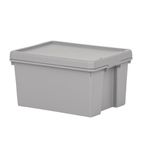 FW892 Bam Upcycled Cement Grey Storage Box & Lid 16Ltr