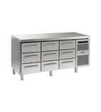GASTRO K 1807 CSG A 3D/3D/3D L2 Heavy Duty 506 Ltr 9 Drawer Stainless Steel Refrigerated Prep Counter