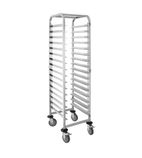 FS379 Stainless Steel Self Clearing Tray Trolley (16 Levels)