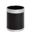 Image of Y805 Waste Paper Bin with Silver Rim 10.2ltr