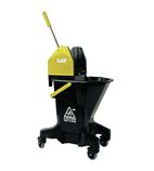 SYR Long Tall Sally Recycled Plastic Mop Bucket and Wringer 16Ltr Yellow