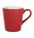 FF990 Flat White Cups Red 170ml (Pack of 12)
