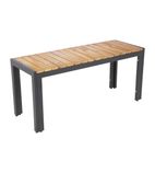 DS154 Acacia Wood & Powder-Coated Steel Benches 1000mm (Pack of 2)