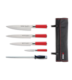 Red Spirit S902 5 Piece Knife Set with Wallet