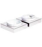 GC922 Frames Stainless Steel Small Square Buffet Bowl Box