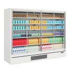 GALAXY+ GP26FGD 2580mm Wide White Multideck Display Fridge With Double Glazed Hinged Glass Doors