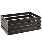 Superbox Coated Wooden Crate Black 555 x 350mm