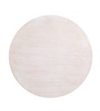 DY729 Pre-drilled Round Table Top Vintage White 600mm