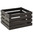 Superbox Coated Wooden Crate Black 350 x 290mm