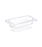 Image of U242 Polycarbonate 1/9 Gastronorm Container 65mm Clear