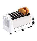 60146 6 Slice Vario White Toaster
