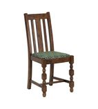 FT411 Mayfair Dining Chair with Green Diamond Padded Seat (Pack of 2)